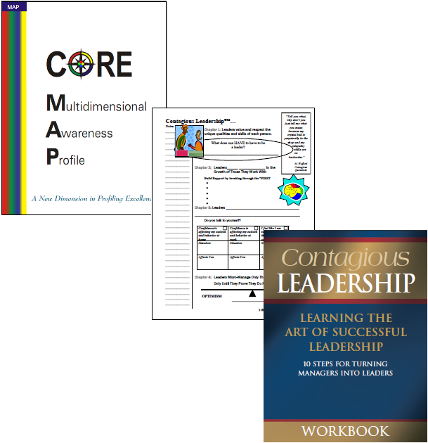 Contagious training courses come with a handout or a workbook