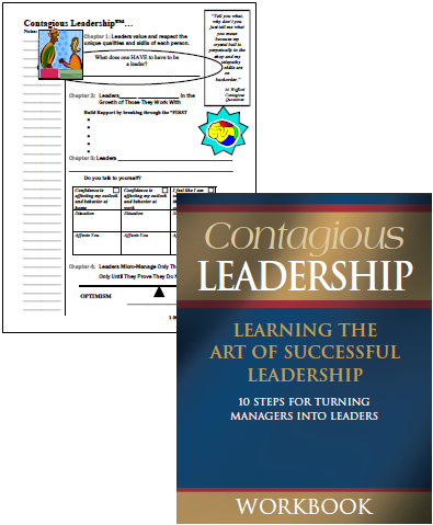 Contagious training courses come with a handout or a workbook