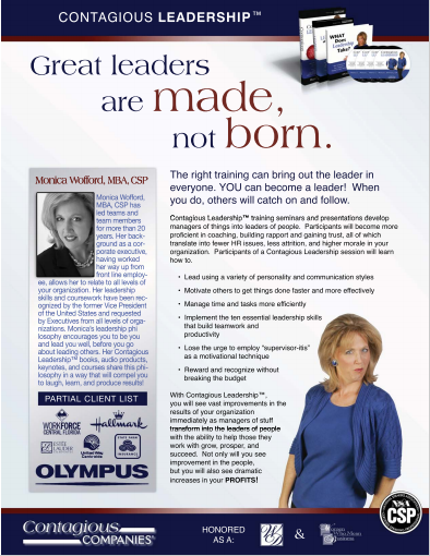 Become a more effective leader with the Contagious Leadership™ Training Course