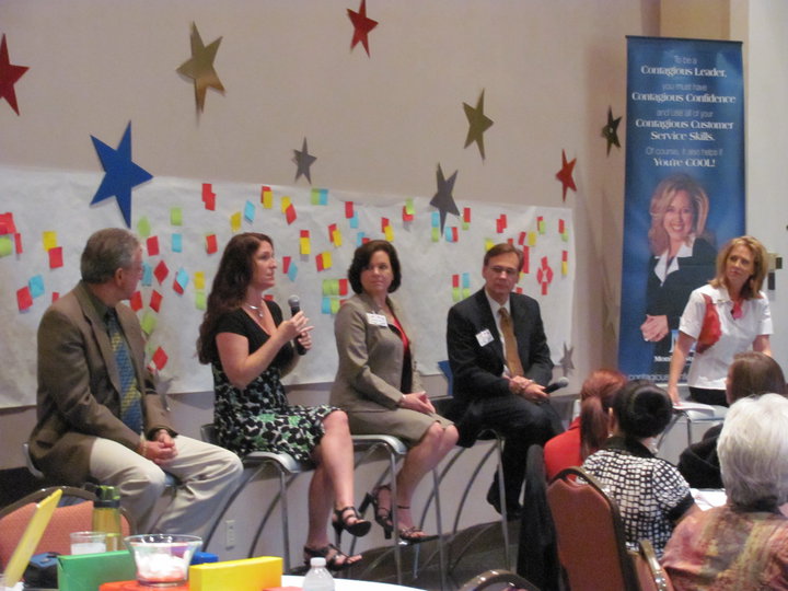 Powerful community leaders from The University of Phoenix, Orlando Health, and Westgate Resorts provided a panel at the Leadership Contagious Conference&trade;.
