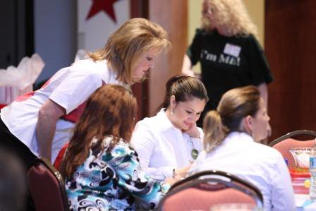 Monica Wofford, CSP interacts with all participants at a Contagious Conference&trade; ensuring each get what they need.