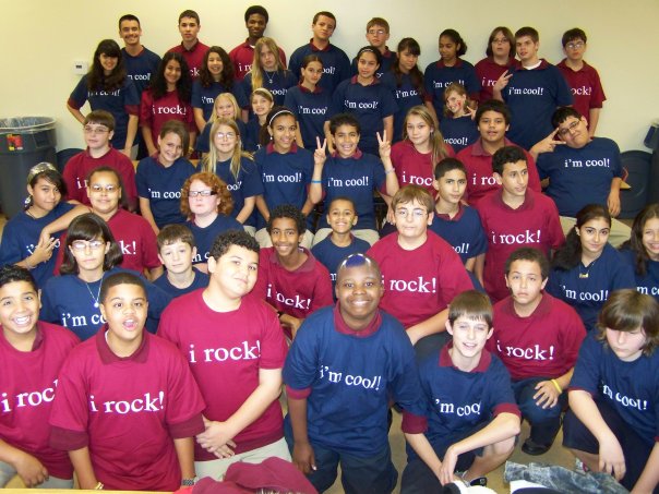 Contagious Conferences&trade; donated T-shirts to middle school students who needed a reminder of how great they are!
